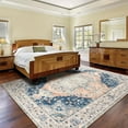 thumbnail image 2 of Ultrug Vintage Rugs Soft Accent Area Rug for Bedroom Living Room Home Decor Carpet,5'x7',Dark Blue, 2 of 7