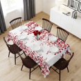 thumbnail image 6 of Red Eucalyptus Leaves Table Cloth Waterproof Tablecloths, Summer Botanical Weeping Tablecloth Dining Table Cover for Kitchen Party Tabletop Outdoor, Rectangle Tablecloth 54x108 Inch, 6 of 9