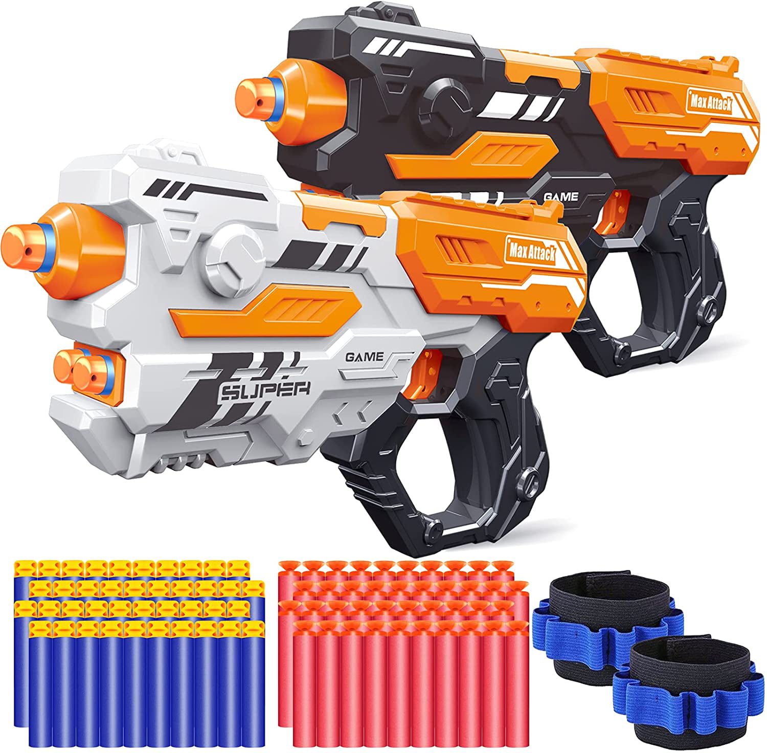 New 43 PIECES Foam Dart Nerf Gun Pump Action Blaster Shooting Boy's Toy Guns 
