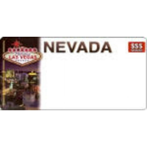 Design it Yourself Nevada State 3 Bicycle Plate. Free Personalization on Plate