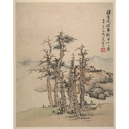 Ming Dynasty Antiques - Landscapes after Song and Yuan masters Poster Print by Lan Ying (Chinese 1585 “1664) (18 x 24)