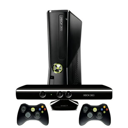 Microsoft Xbox 360 Slim 250gb Console W Xbox Kinect Black Refurbished
