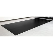 G-Floor 7.5' x 17' Ceramic Texture Vinyl Garage Flooring Cover - Midnight Black