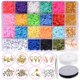thumbnail image 1 of 1 caja de de arcilla polimérica y , colgante espaciador, de estrella, broche de langosta, pulseras de bricolaje,, 1 of 9