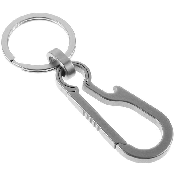 Key Carabiner Bottle Opener Titanium Alloy Keychain Hanging Bottle Opener Portable Key Ring