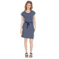 thumbnail image 3 of Trespass Womens Casual Dress Lidia - Cap Sleeves, Round Neck with Soft Pleat, Yarn-Dyed Stripe, Tie Belt at Waist, 2 Hand Pockets, Keyhole Button Fastening at Back, 3 of 8