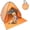 Orange Stripes, variant on Pop Up Beach Tent Shade Sun Shelter UPF 50+ Canopy Cabana 2-3 Person for Adults Baby Kids Outdoor Activities Camping Fishing Hiking Picnic Touring (Blue)