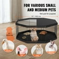 thumbnail image 6 of BENTISM Dog Playpen 8 Panels Foldable Metal Dog Exercise Pen with Cover and Pad, 6 of 9