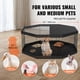 thumbnail image 5 of VEVOR Parque para perros, 8 paneles plegable de metal para ejercicios con cubierta superior y almohadilla inferior, valla para mascotas de 24 pulgadas de alto, caseta para cachorros, 5 of 8