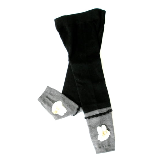 Wenchoice Black Gray Bunny Tights Girl'S S(1Y-2Y)