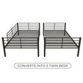 thumbnail image 2 of Mainstays Convertible Twin over Twin Metal Bunk Bed, Black, 2 of 16
