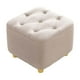 thumbnail image 4 of Taburete otomano mayimx Escabel taburete para pies muebles creativos antideslizante beige, 4 of 9