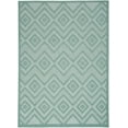 thumbnail image 2 of Nourison Versatile Indoor/Outdoor Aqua/Teal 5' x 7' Area Rug, (5x7), 2 of 10