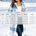 thumbnail image 3 of Xaqiouau Womens Plaid Sherpa Jacket Fleece Hooded Coat Zip Up Long Sleeve Buffalo Check Teddy Jacket Warm Winter Outerwear with Pockets, 3 of 6