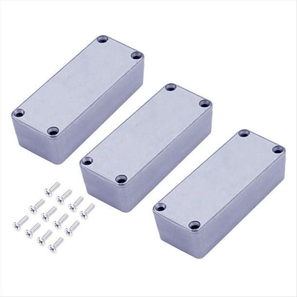Caja de Pedal de Efectos de Guitarra de Aluminio 1590A 92x38x31 mm Caja de Pedales Fundida A Presión Sin Terminar para Efectos de Guitarra