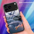 thumbnail image 4 of For iPhone 17 Pro Case PC TPU Tempered Glass Pattern Printing Shockproof Phone Back Cover - B0324, 4 of 5