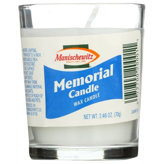 (24 Pack)Manischewitz Candle Memorial Glass, 1 - Ct