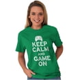 thumbnail image 3 of Vintage Keep Calm Video Game On Nerd Plus Size Crewneck Graphic Tee Shirt Brisco Brands 4X, 3 of 5