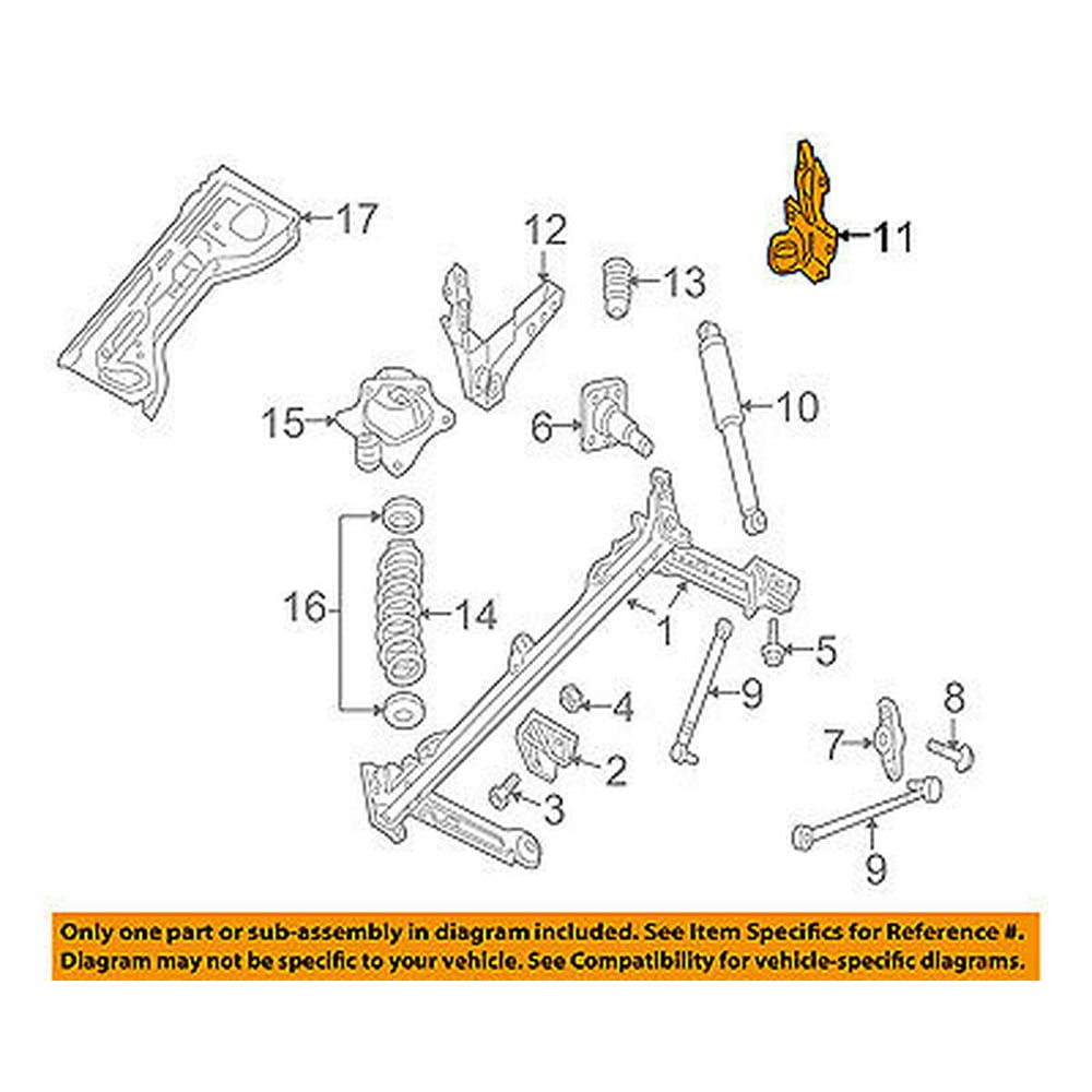 CHRYSLER OEM 0110 PT Cruiser Rear SuspensionMount Bracket Right