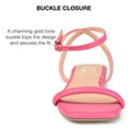 thumbnail image 2 of Journee Collection Womens Veena Ankle Strap Low Block Heel Sandals, 2 of 6