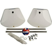 Dunn-Rite V450 Stainless Steel Water Volley Regulation Size Pool Volleyball Set with Weighted Stands