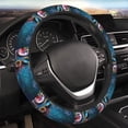 thumbnail image 5 of Naloa Abstract Colorful Art Supplies Elastic Steering Wheel Cover, Auto Steering Wheel Cover – 15 Inch, Fit Suvs,Vans Cars,Trucks, 5 of 6