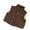 Brown, variant on Baby Newborn Girls Boys Cotton Vest Winter Plaid Plus for Kids Soft Warm Sleeveless Jacket Single Button Cotton Waistcoat Coats 9 Months-7 Years