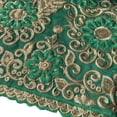 thumbnail image 2 of Sequin Lace George Fabric African Embroidery Nigerian Lace Fabric 5 Yards/Lot Wedding Bridal Lace  Women Dreeses Green, 2 of 6