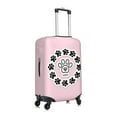 thumbnail image 3 of PAYOHTO Highly Elastic Spandex Suitcase Cover Luggage Cover Small Fits 18 to 21 Inch Wreath & Doggy Footstep, 3 of 8