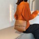 thumbnail image 2 of Sywqhk Bolso De Mensajero De Hombro De Color Puro Informal Bolso Diario De Pu Para Mujer (Marrón) Sywqhk Para estrenar, 2 of 9
