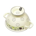 thumbnail image 3 of METALAC Olives Enamel Colander 2.7 Qt (2.5 L) Enameled Steel Vintage Strainer, 3 of 4