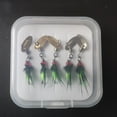 thumbnail image 4 of Beisidaer 5X Fly Hook Flies Insect Lures Bait Sequins Hook For Trout Topmouth Culter Bass, 4 of 4