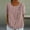Pink, variant on Olyvenn Women Summer Cotton Linen Short Sleeve Tops Casual Crew Neck Solid Color Plus Size T Shirt Summer Loose Blouse Tops Pink L