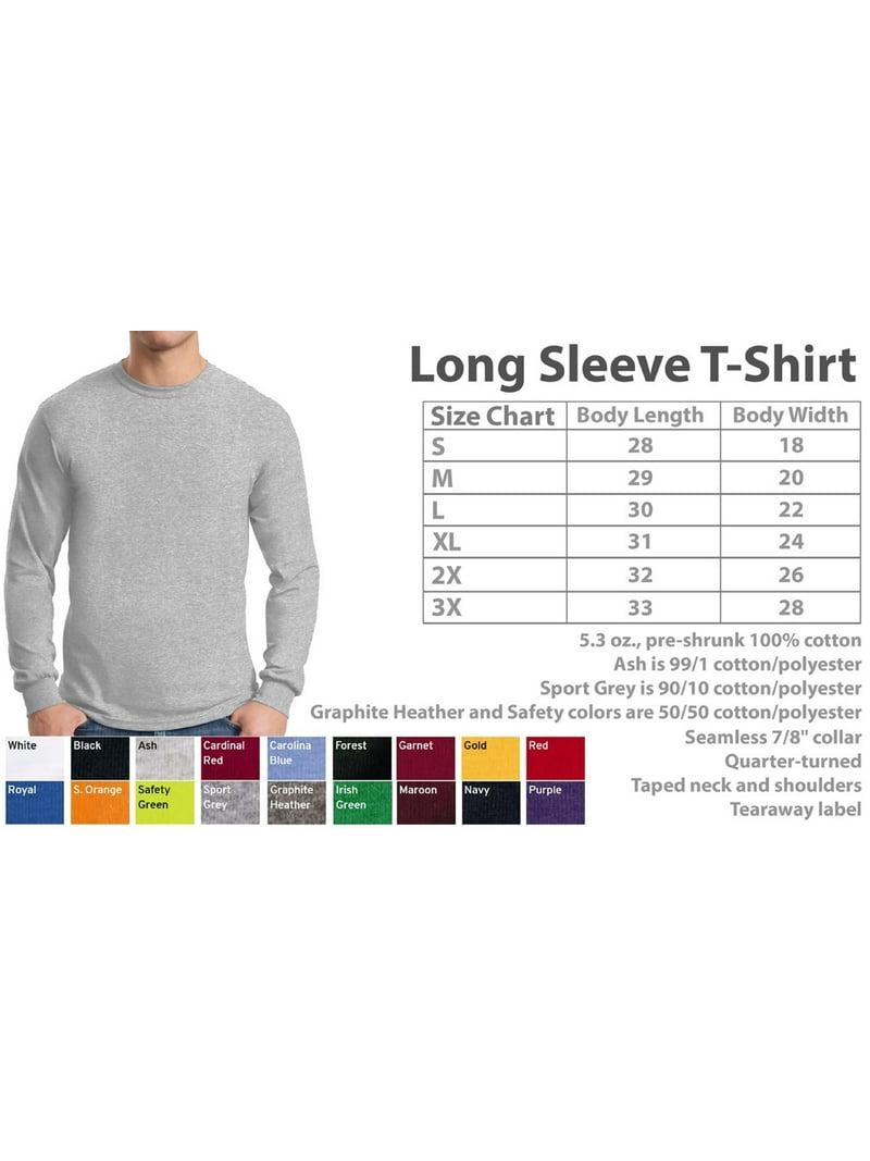 Men T-Shirt Father's Day Long Sleeve Papa Gray Vintage S M L XL