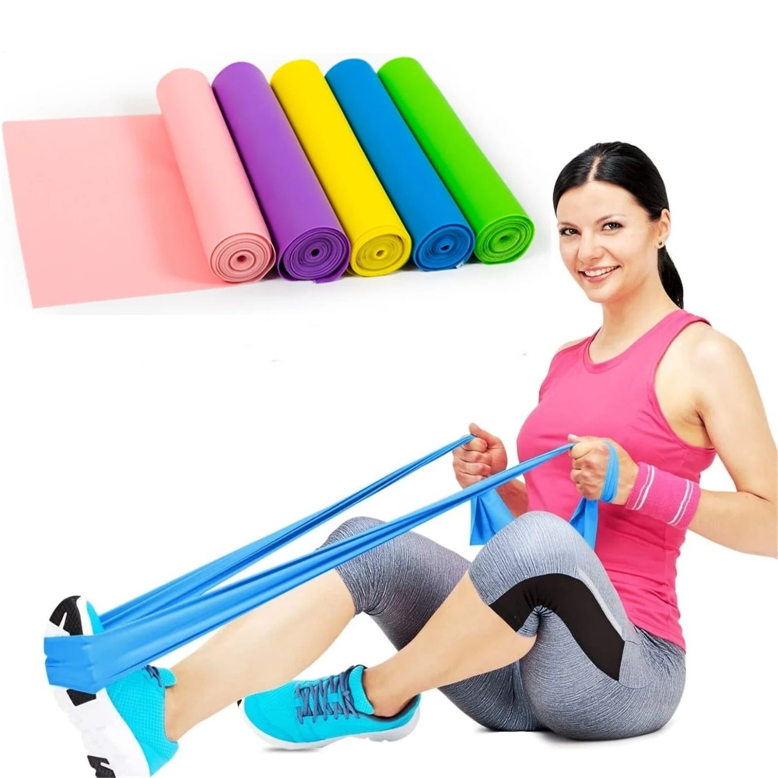Resistance Bands for Working Out,1500*1500*35mm Exercise Bands for Physical Therapy,Stretch,Recovery,Pilates,Rehab,Strength Training and Yoga Starter