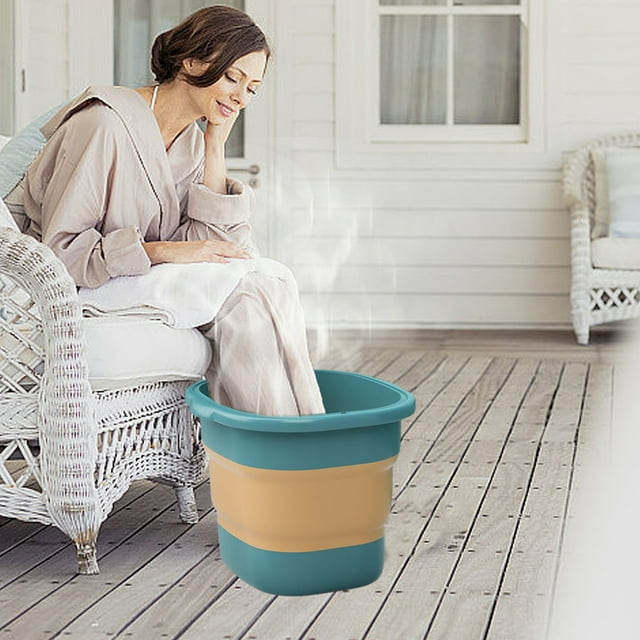 Up to 65% Off! Gspmoly Massage Foot Bath Bucket Foldable Large Household Simples Foot Bath Bucket Portable Footbath Retractable up to 65% Off