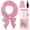 Pink, variant on Hair Curler Headband, No Heat Overnight Hair Curler, 70" Long Velour Lazy Hair Curls Roller Wrap for Women Girls Long Hair - Reddish Brown