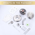 thumbnail image 6 of Wowow Single Handle 5-Spray Shower Faucet 1.8 GPM with High Pressure Showerhead, Anti Scald in Brushed Nickel (Valve Included), 6 of 7