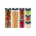 thumbnail image 1 of Set de 7 contenedores AGBOX para cocina Con tapa Hermética negra, 1 of 5