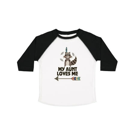 

Inktastic My Aunt Loves Me Nephew Raccoon Gift Toddler Boy or Toddler Girl T-Shirt