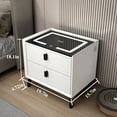 thumbnail image 4 of axGear Table de Nuit avec Chargeur USB Sans Fil, 2 Tiroirs de Rangement, 4 of 7