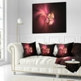 thumbnail image 3 of Designart Blooming Fractal Flower Magenta - Floral Throw Pillow - 16x16, 3 of 5