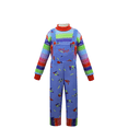 thumbnail image 3 of Disfraz de Chucky de la película Child's Play, uniforme, camiseta, mameluco, conjunto completo, disfraz de Halloween para niños, 3 of 5