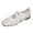 Beige, variant on Womens Flat Shoes Square Toe Sweet Lace Mesh Slip on Shoes Fashion Casual Daily Flat Footwear for Spring Summer Floral Beige Size 6.5
