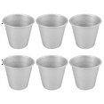 thumbnail image 3 of 6 PCS Aluminium Dariol Mould Baking Cup Dariole Pudding Dessert Creme Moulds Round Nonstick Egg Tart Bakeware, 3 of 4