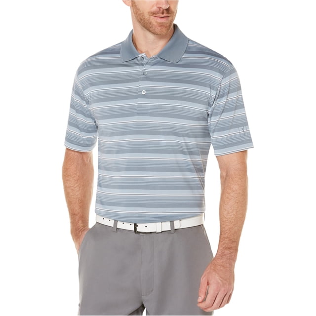 Polo de rugby con rayas Airflux para hombre del PGA Tour, azul, pequeño PGA Tour polo, rugbi