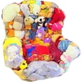 thumbnail image 1 of Funda de Almacenamiento de Animales de Peluche Transparente, Extra de 180 litros, Funda para Silla de puf de PVC Impermeable, con Cremallera, Bolsa de puf tapizado, Almacenamiento de Juguetes y, 1 of 16