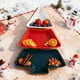 thumbnail image 1 of Christmas Tree Tray With Ceramic Bowl Christmas Tree-Shaped Ceramic Dried Fruit Snack Christmas Tableware Wooden Tray, 1 of 9