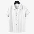 thumbnail image 5 of Mens Shirts Short Sleeve, Mens Short Sleeve Button Down Shirts Casual Seersucker Textured Cotton Shirt Summer Vacation Beach Shirts, 5 of 9