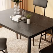 Aiho 5-Piece Kitchen Dining Table Set for 4 for Dining Room, Black